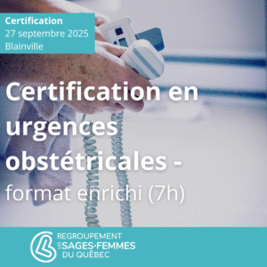 Certification en urgences obstétricales (FUO) - 27 septembre 2025
