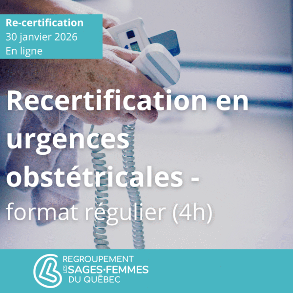 Recertification en urgences obstétricales (FUO) - 30 janvier 2026